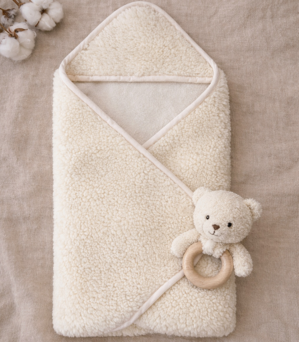 Merino wollen wikkeldeken - Afbeelding 5