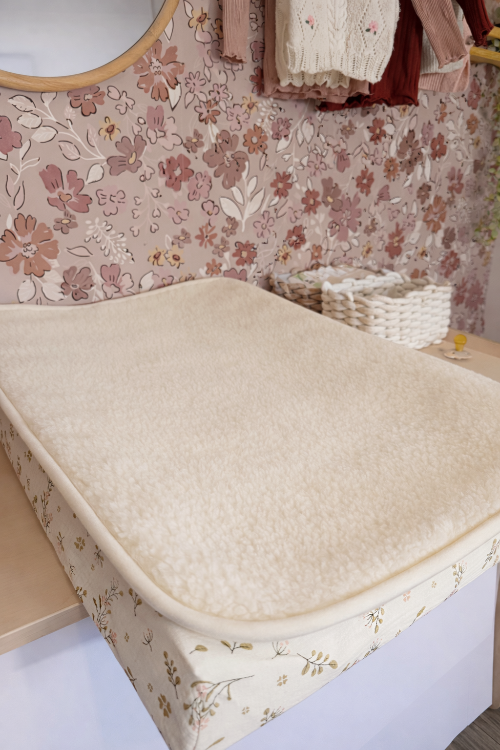 Merino wollen aankleedkussen onderlegger 70/50cm