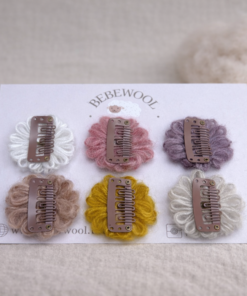 Alternative view of Anti-slip haarspeldjes van wol -wit