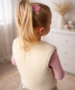 Alternative view of Merino wollen bodywarmer -Ecru