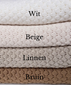 Merino wollen babydeken Bruin 70/100cm