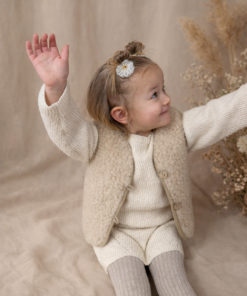 Merino wollen bodywarmer - Beige