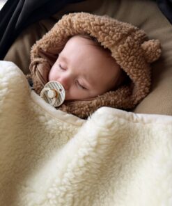 Alternative view of Merino wollen babydeken - 80x100 cm