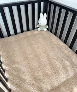 Merino wollen boxkleed beige 80x100cm