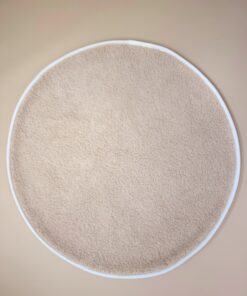 Alternative view of Merino wollen boxkleed rond beige 95cm